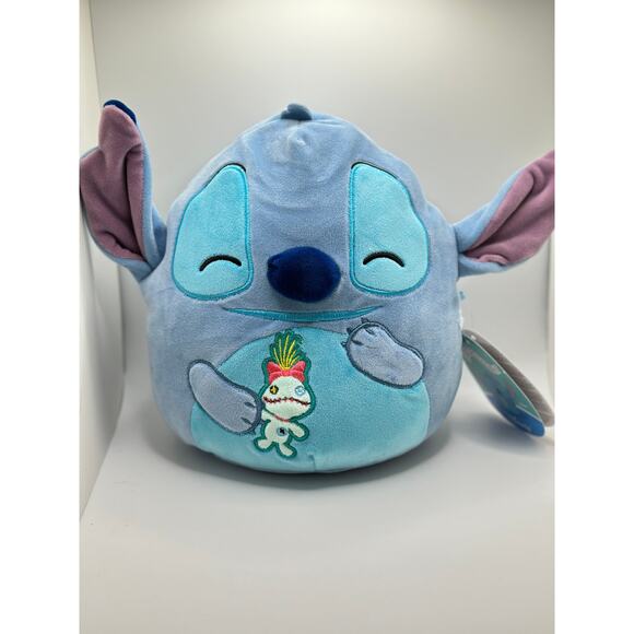 Disney Squishmallow Stitch Holding Scrump - Lilo & Stitch 8" Squishmallow - Picture 1 of 7
